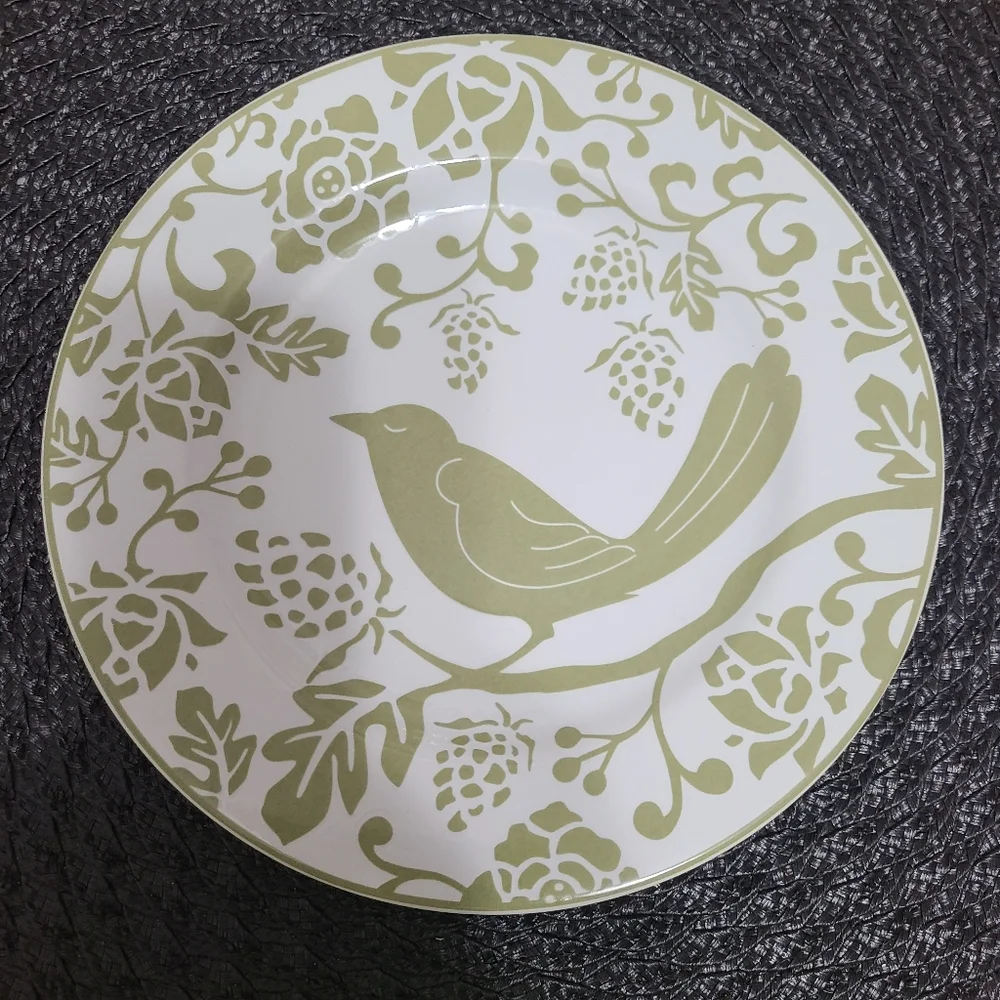 NWOT Pier 1 Salad/Dessert/Entertainment Yellow Red and Green Plates Set of 3
